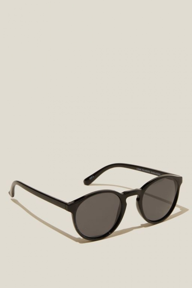 Cotton On Lorne Polarized Men's Sunglasses Black | eDsasvJULYb
