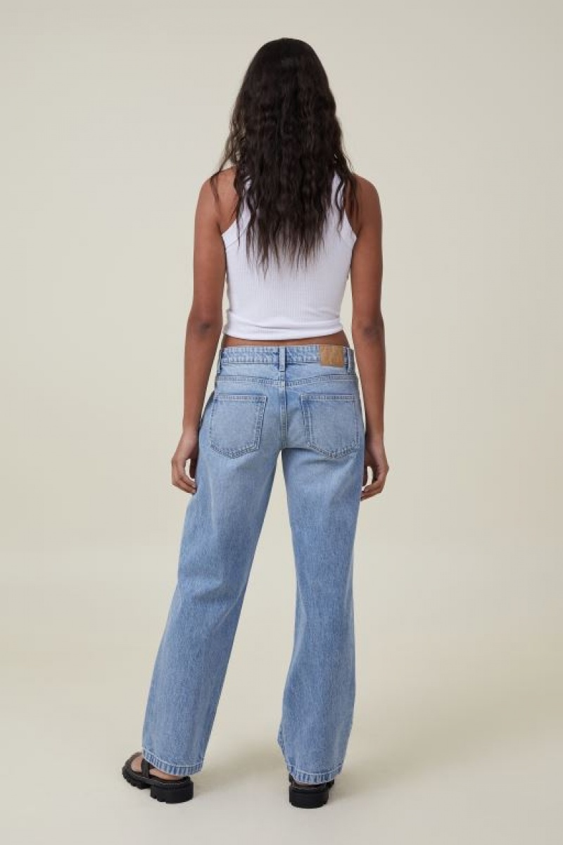 Cotton On Low Rise Straight Women's Jeans Blue | 2GgmCSh361F