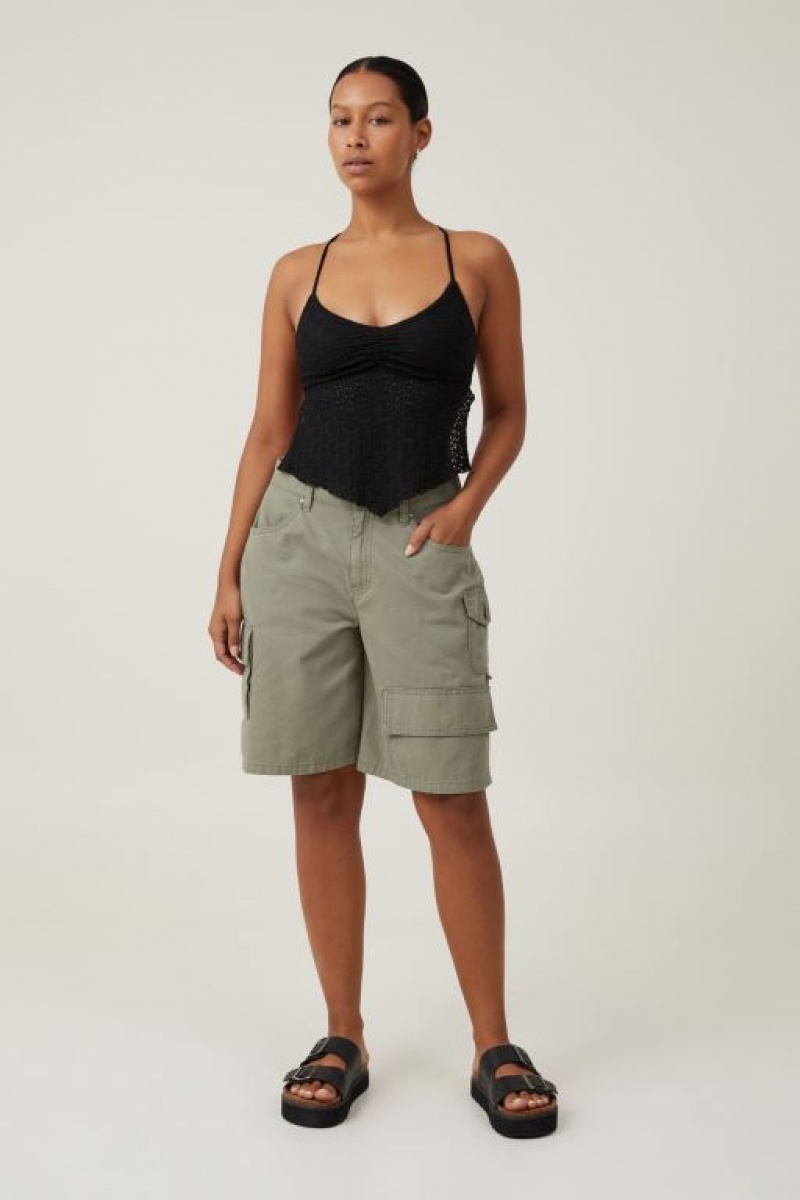 Cotton On Luna Backless Women\'s Cami Black | qt11IyG9D2i