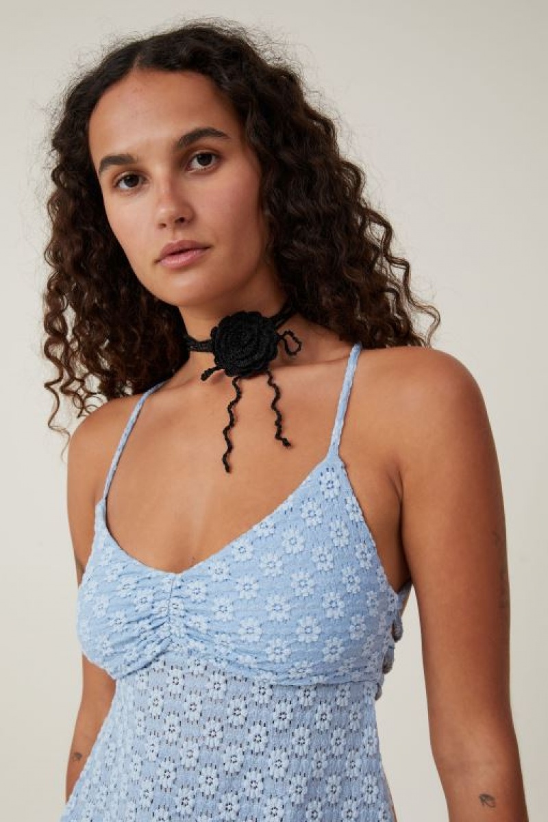Cotton On Luna Backless Women's Cami Blue | jZqqRjNKSKi