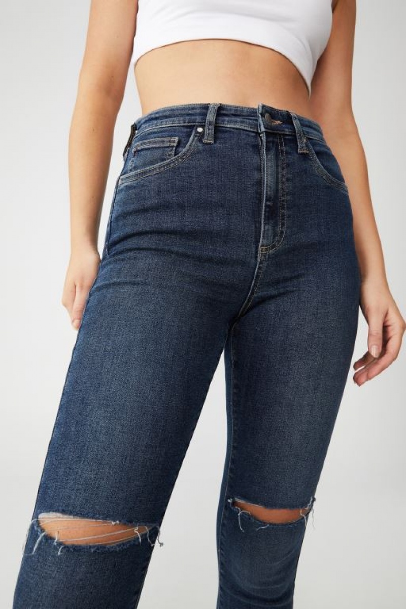 Cotton On Luxe Skinny Jean Women's Pants Blue | suF110PR7FW