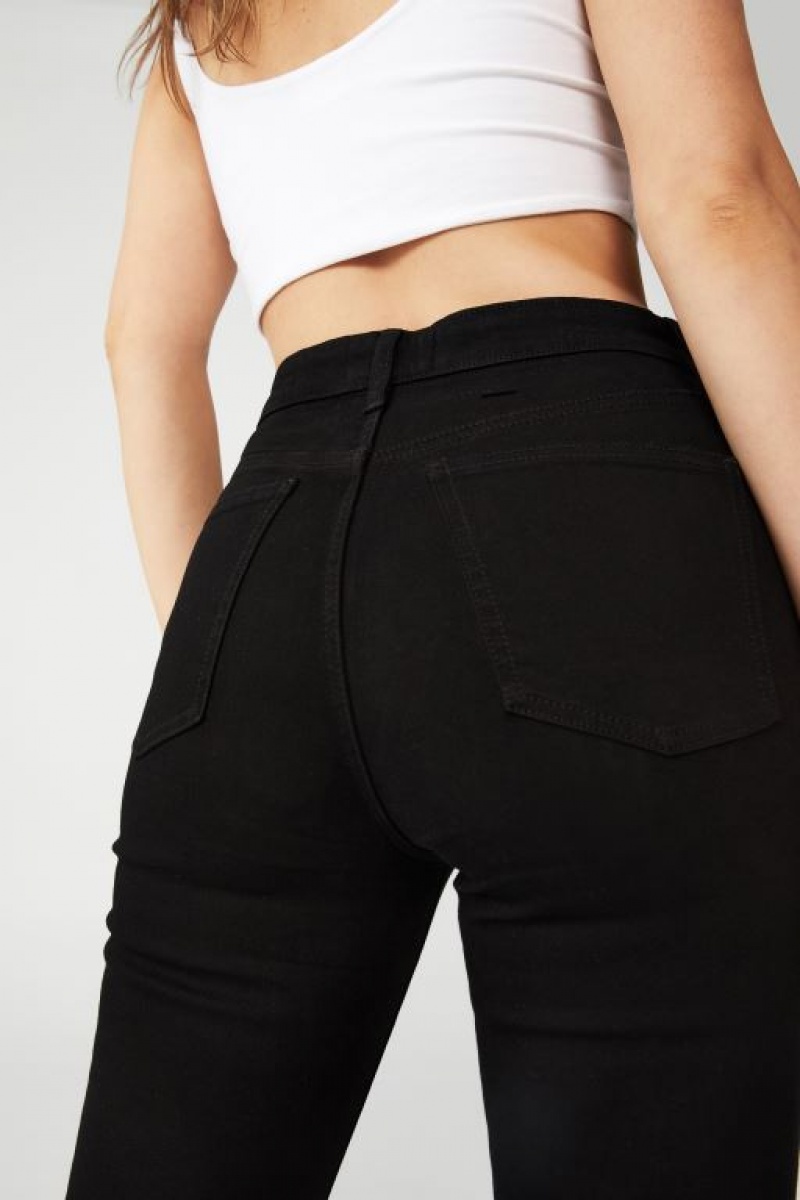 Cotton On Luxe Skinny Jean Women's Pants Black | 4K5THIKOonh