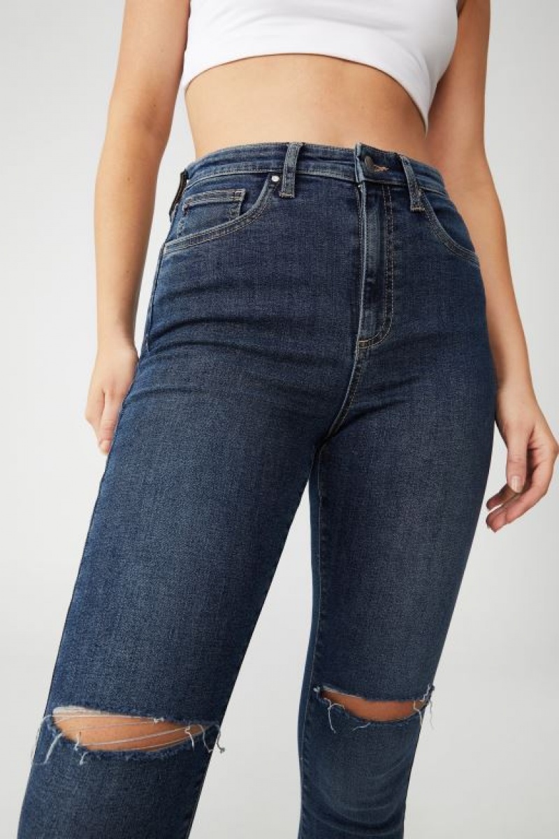 Cotton On Luxe Skinny Women's Jeans Blue | hTkoB8Wmwis
