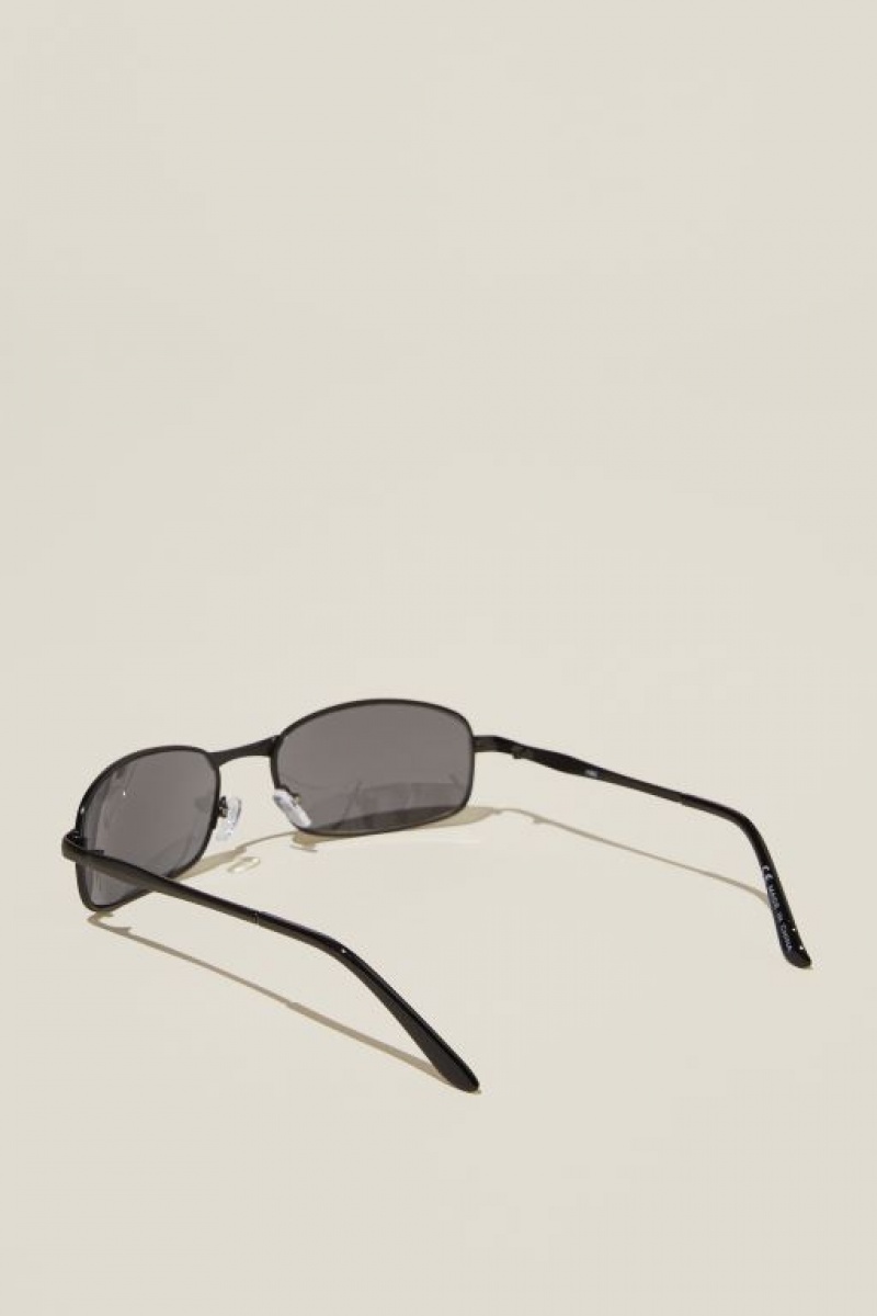 Cotton On Maeve Metal Racer Women's Sunglasses Black / Black | dQ6Ubwh1Xlr