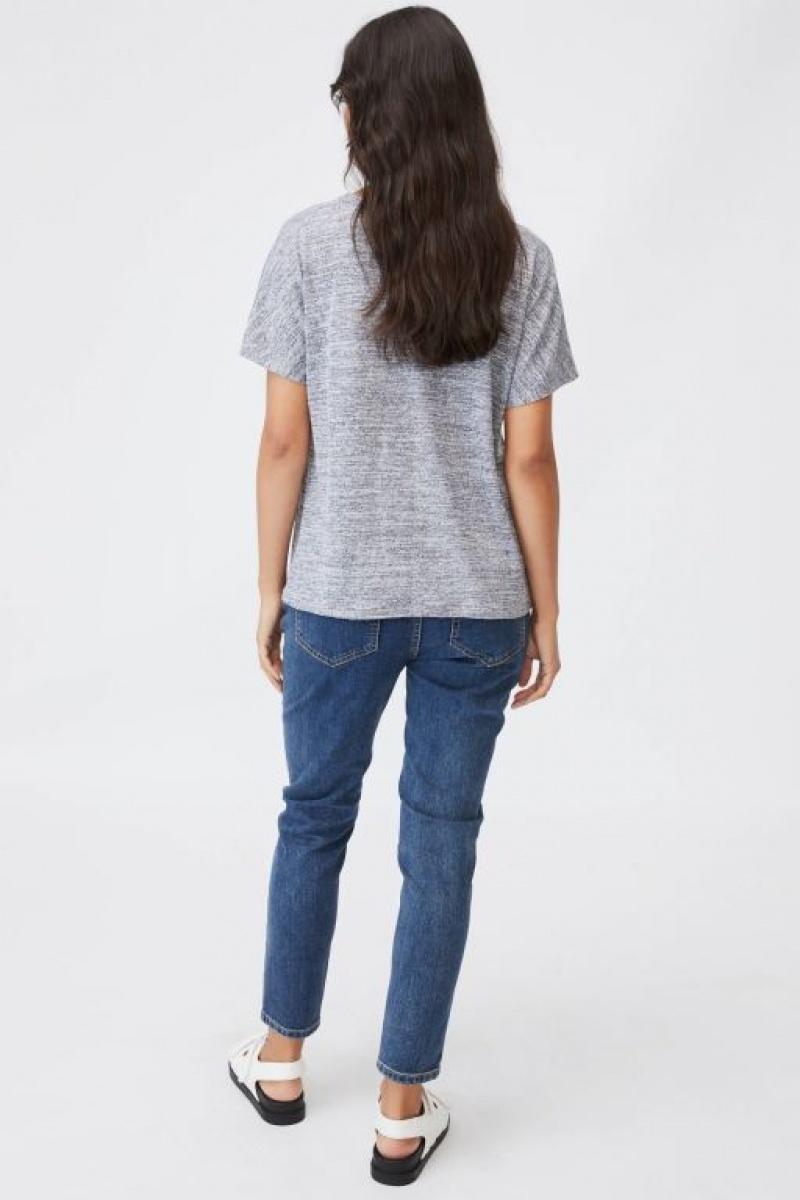 Cotton On Maternity Karly Short Sleeve Women's T Shirts Grey | ZxWe7gEMPL8