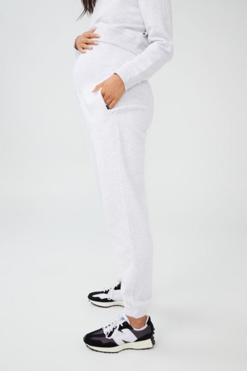 Cotton On Maternity Plush Gym Track Women's Pants Grey | C6mGZv2D5Sq