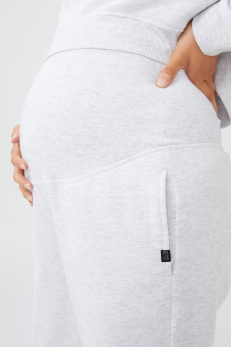 Cotton On Maternity Plush Gym Track Women's Pants Grey | C6mGZv2D5Sq