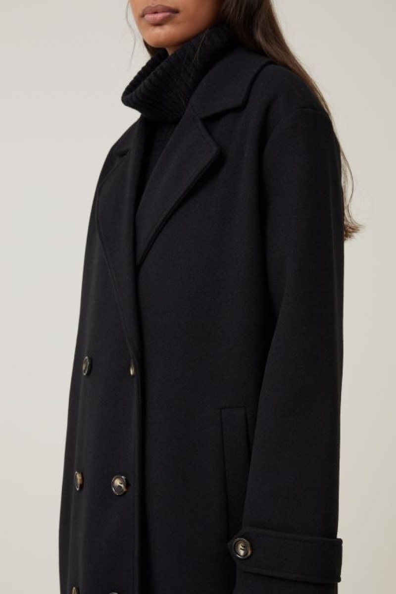 Cotton On Maxi Coat Women's Jackets Black | wMnAUo3zEnb