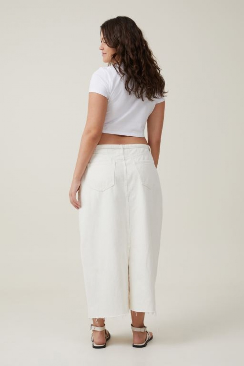 Cotton On Maxi Denim Women's Skirt Whitehaven | oBCz2GFZts3