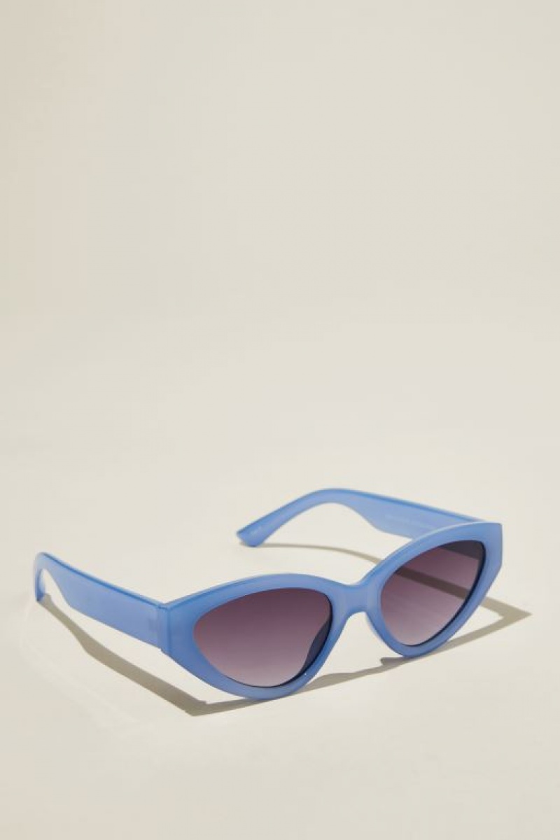 Cotton On Mia Cateye Women's Sunglasses Blue | 6Mvh5L3p4Dl