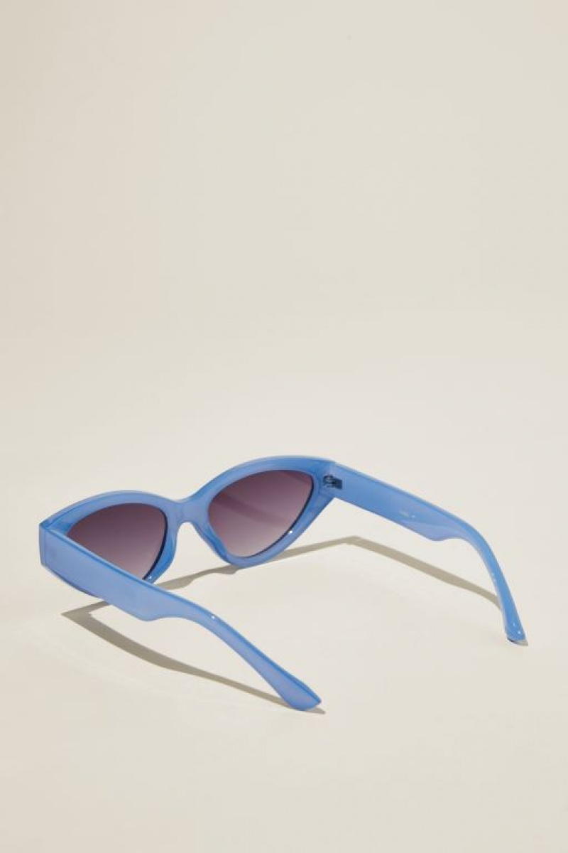 Cotton On Mia Cateye Women's Sunglasses Blue | 6Mvh5L3p4Dl