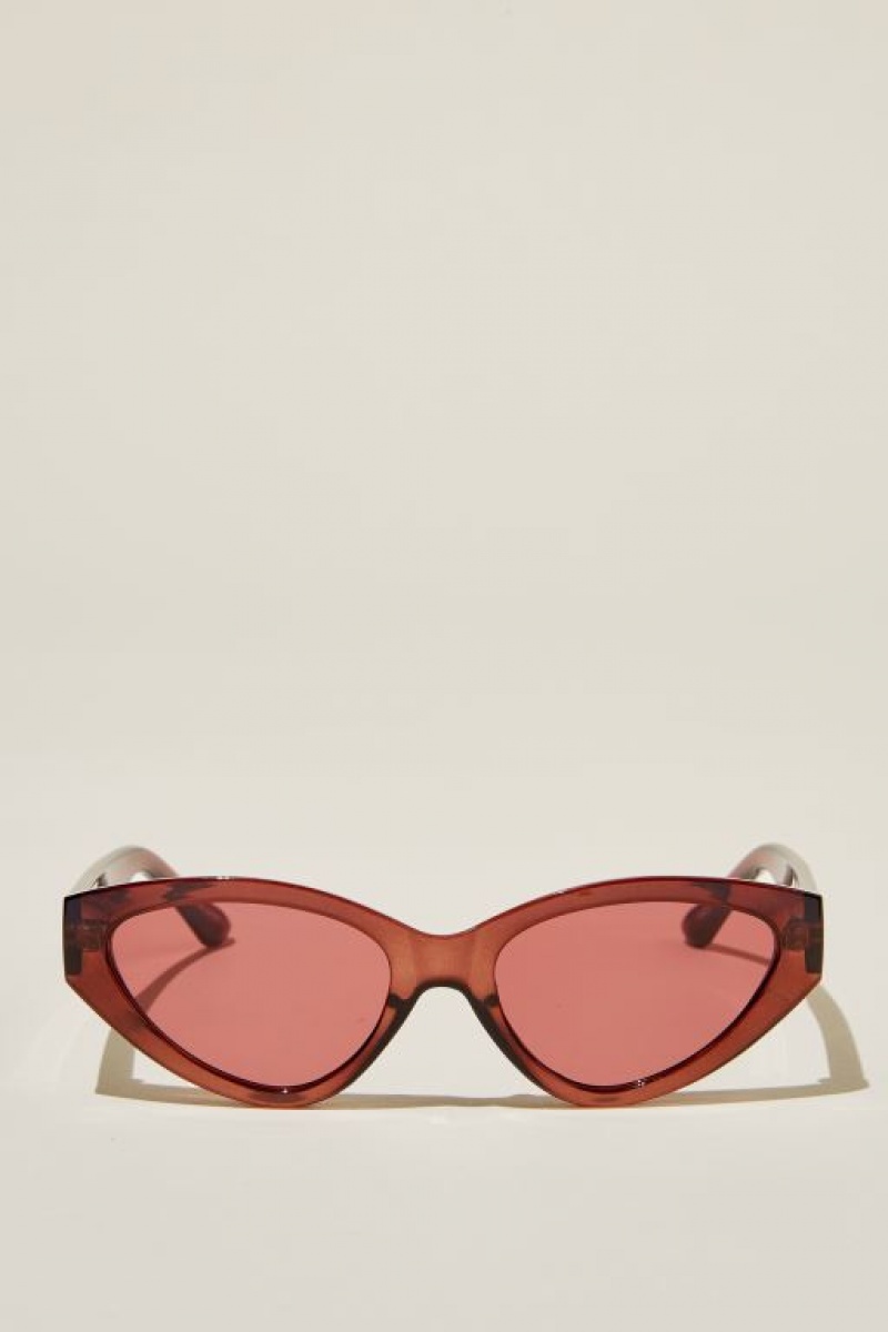 Cotton On Mia Cateye Women\'s Sunglasses Brown | GKjbPMzRFCA