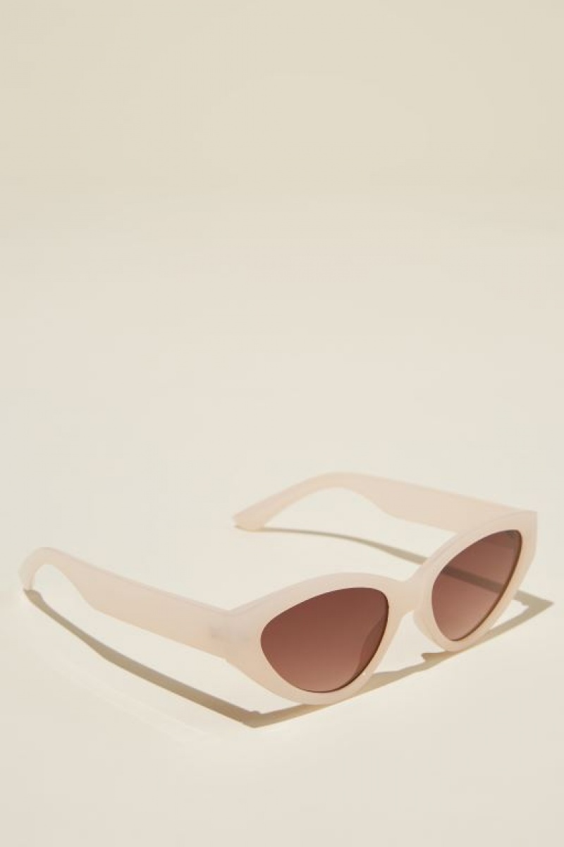 Cotton On Mia Cateye Women's Sunglasses White | Wp0Y65QNLPr
