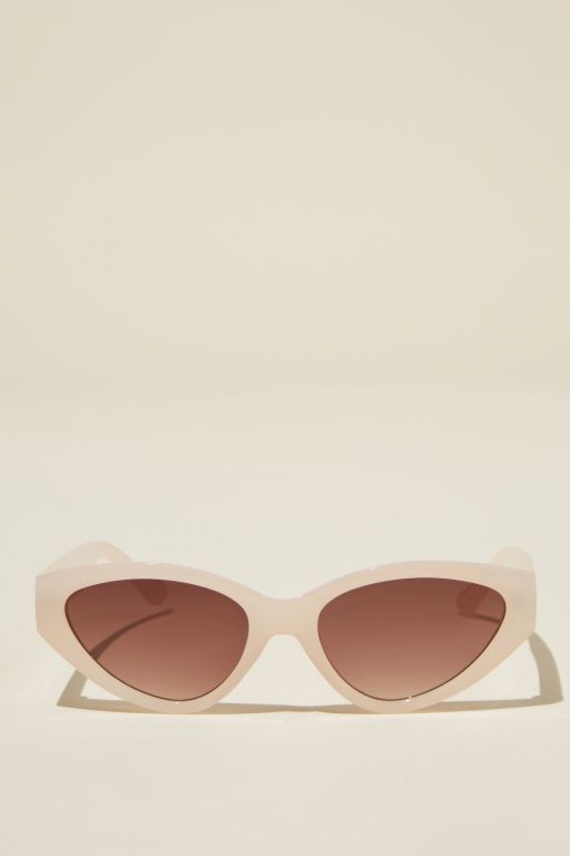 Cotton On Mia Cateye Women\'s Sunglasses White | Wp0Y65QNLPr