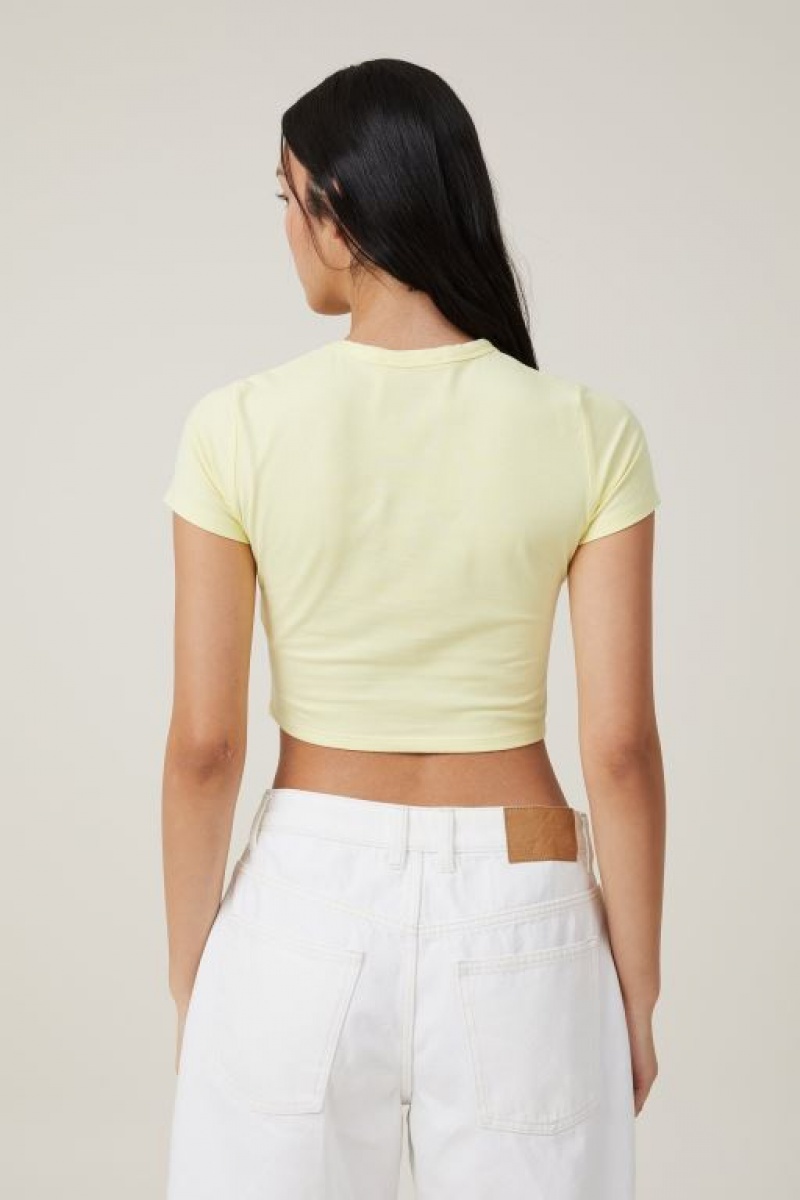 Cotton On Micro Crop Women's T Shirts Sunny | X13h1QNf6nY