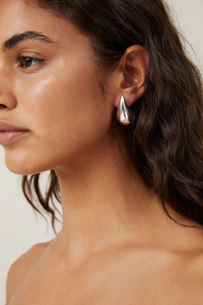 Cotton On Mid Charm Earring Women's Jewellery Silver | OlrwgpxZePN