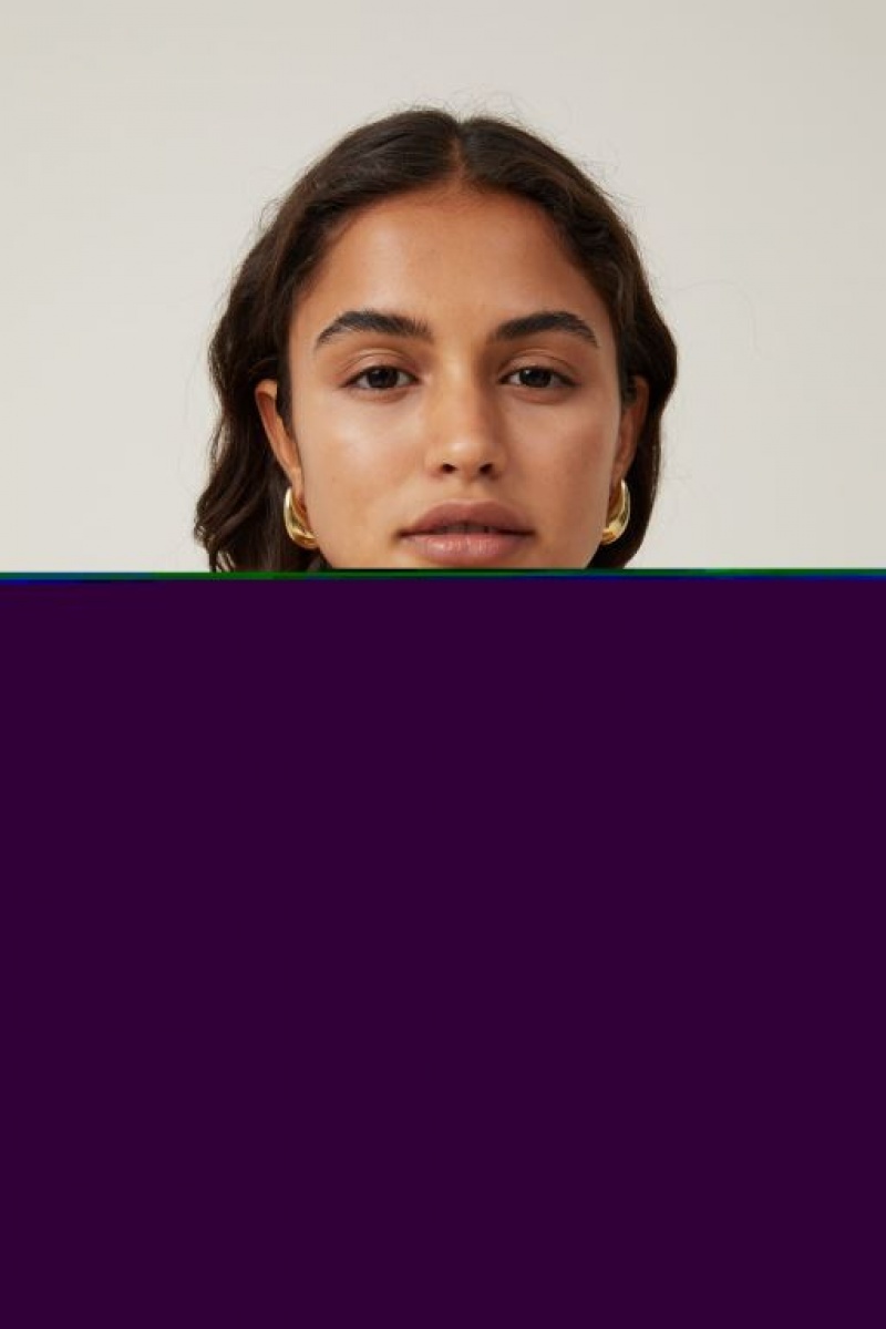 Cotton On Mid Charm Earring Women's Jewellery Gold | UXtNpMGzlGl