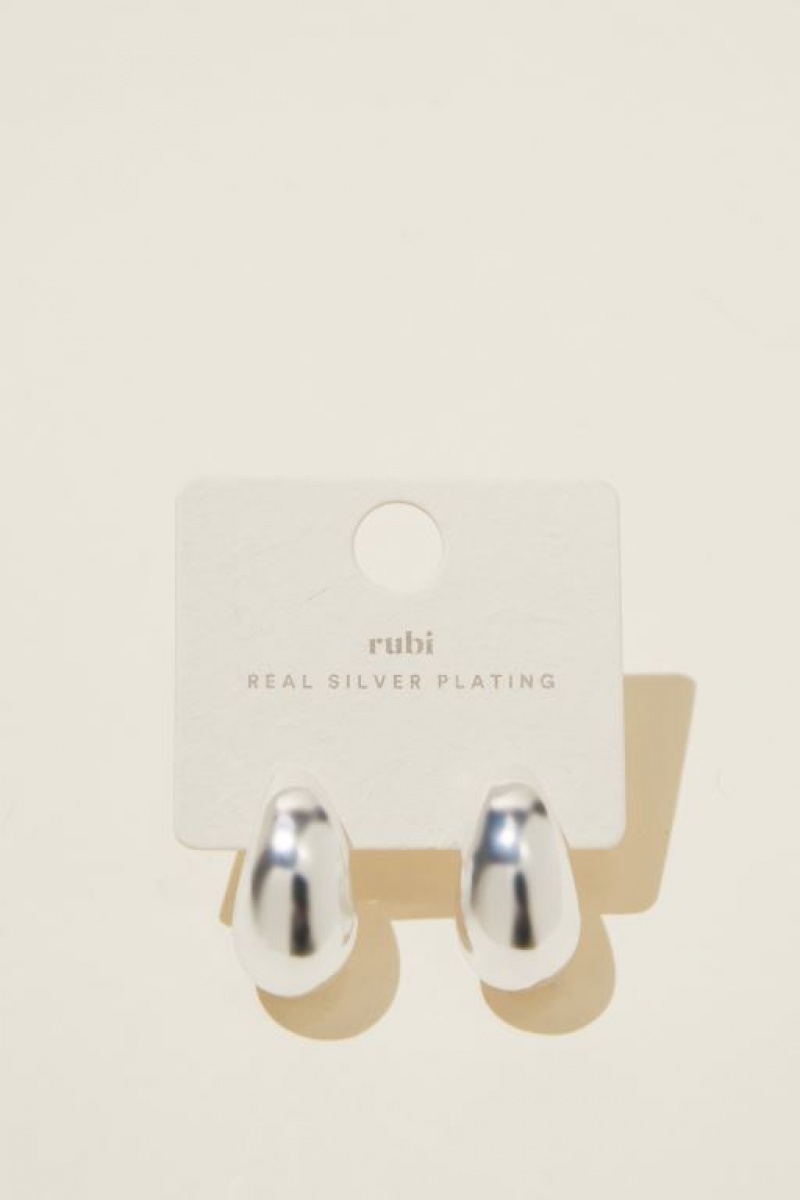 Cotton On Mid Charm Earring Women's Jewellery Silver | g1gi9Fdmzuj