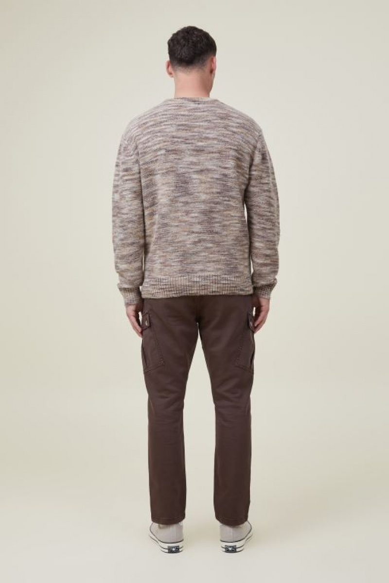 Cotton On Military Cargo Men's Pants Chocolate | bNmisiDpEWa