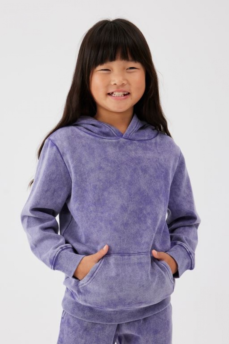 Cotton On Milo Girls\' Hoodie Purple Wash | Vk9MuFI9VPC