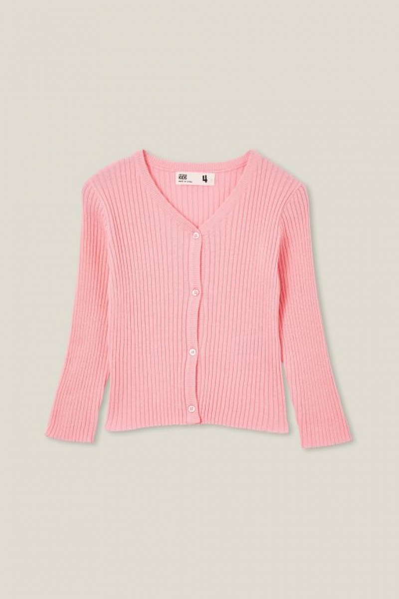 Cotton On Molly Cardigan Girls' Jackets Pink | vKoOIm9H3c9