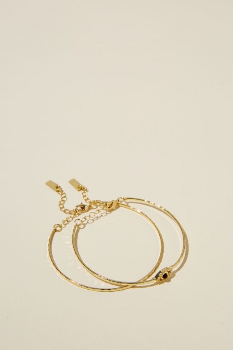 Cotton On Multipack Bracelet Women\'s Jewellery Gold | MDKjhF2bQdn
