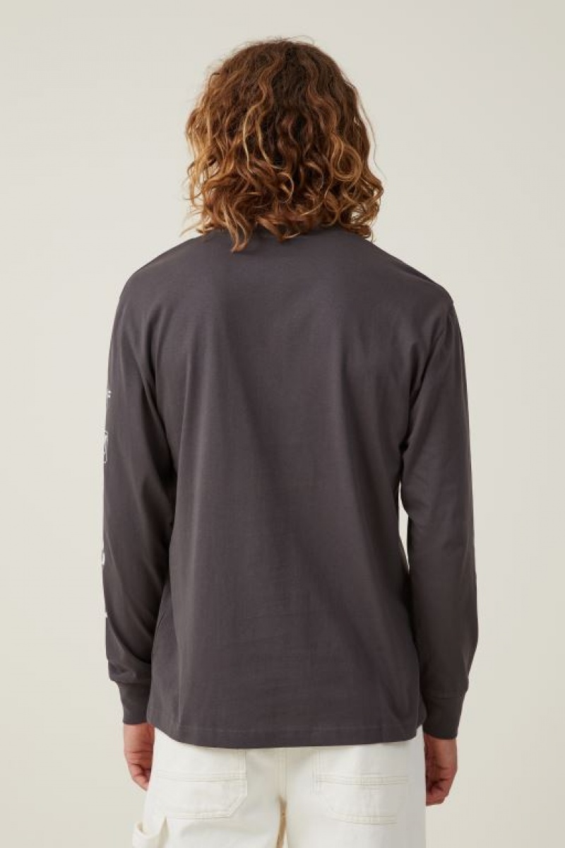 Cotton On Nascar Long Sleeve Men's Graphic T-Shirts Lcn | ImxT6X0a4MM