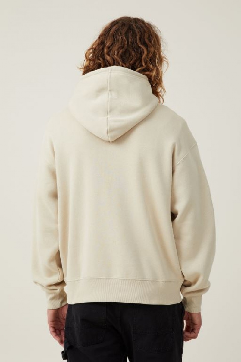 Cotton On Nascar Oversized Hoodie Men's Jumpers Brown | hQAlBVjRmYb