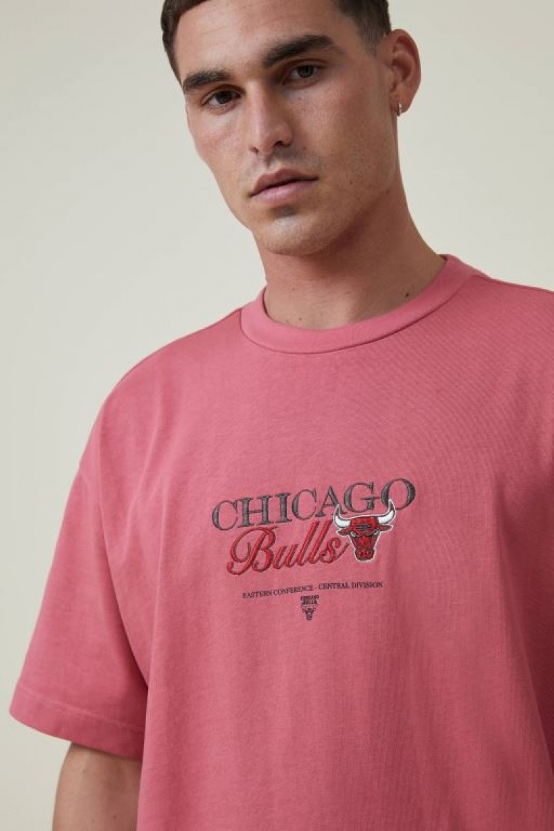 Cotton On Nba Box Fit Men's Graphic T-Shirts Red | MrgK6dwkIWk