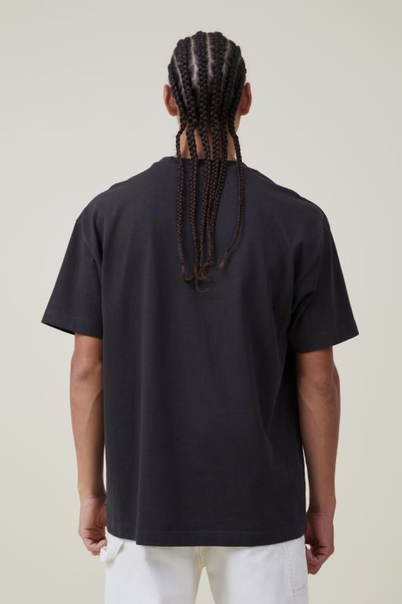 Cotton On Nba Box Fit Men's Graphic T-Shirts Black | FgrIGt2v8za