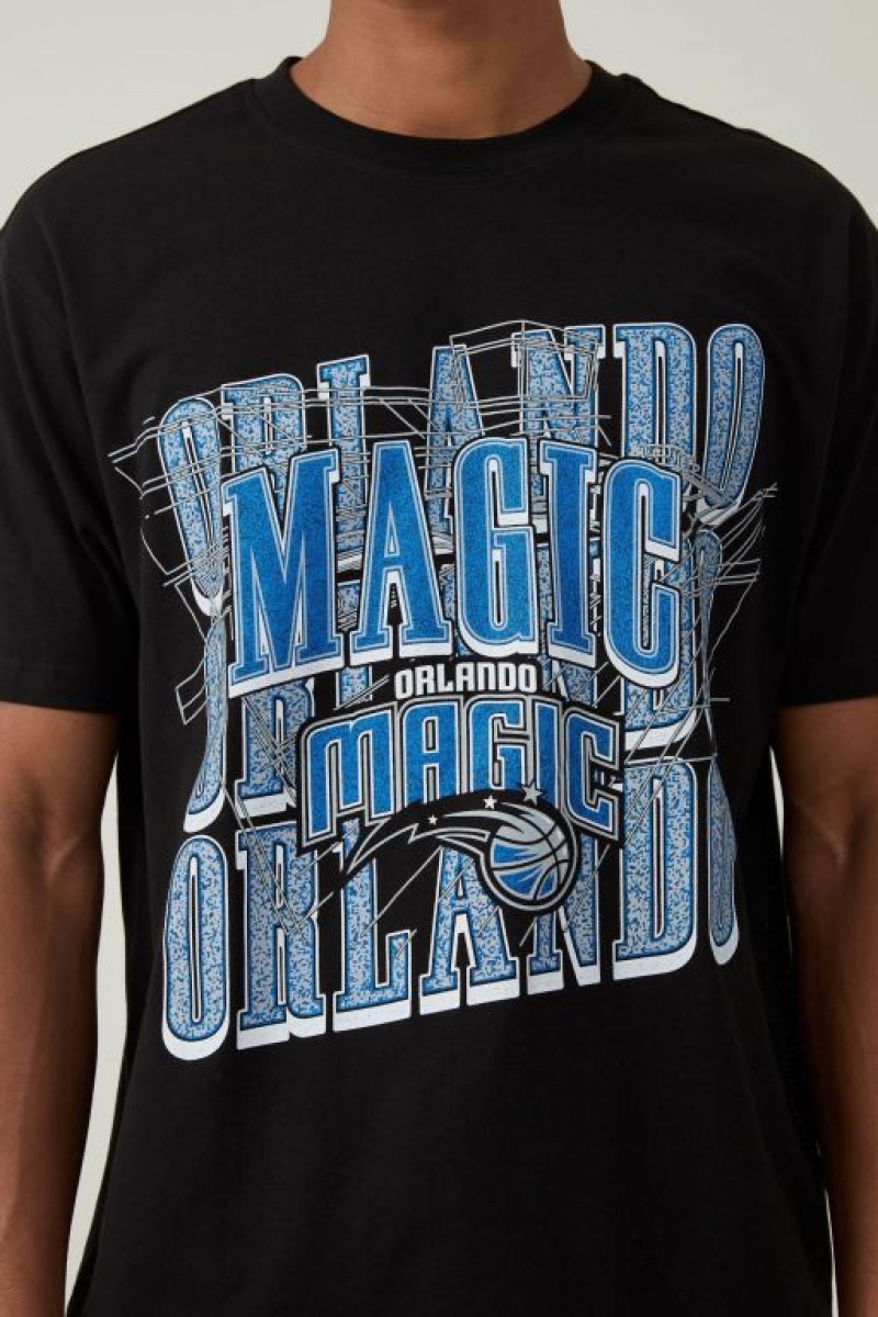 Cotton On Nba Loose Fit Men's Graphic T-Shirts Black | bnSCND6JFf8