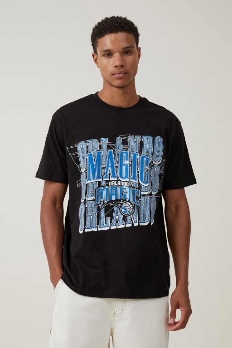 Cotton On Nba Loose Fit Men\'s Graphic T-Shirts Black | bnSCND6JFf8