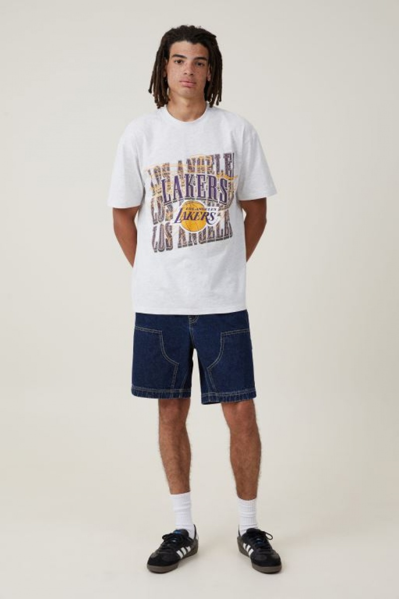 Cotton On Nba Loose Fit Men's Graphic T-Shirts White | g1cTBkbkC1a