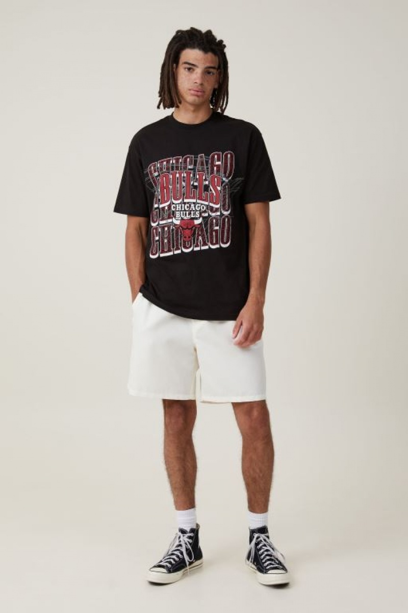 Cotton On Nba Loose Fit Men's Graphic T-Shirts Black | 4v7CRKQMDKu