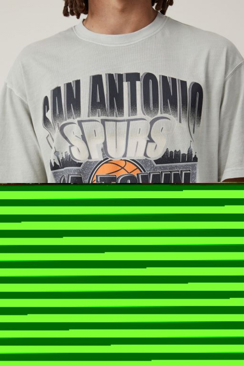 Cotton On Nba Loose Fit Men's Graphic T-Shirts Grey | l7IP5foJp9Z