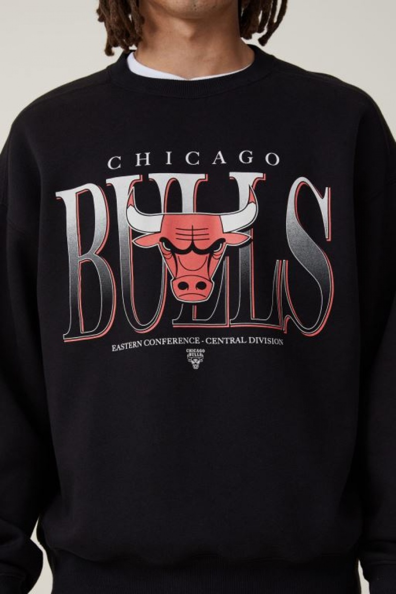 Cotton On Nba Oversized Sweater Men's Jumpers Black | vioEpZRz5hC