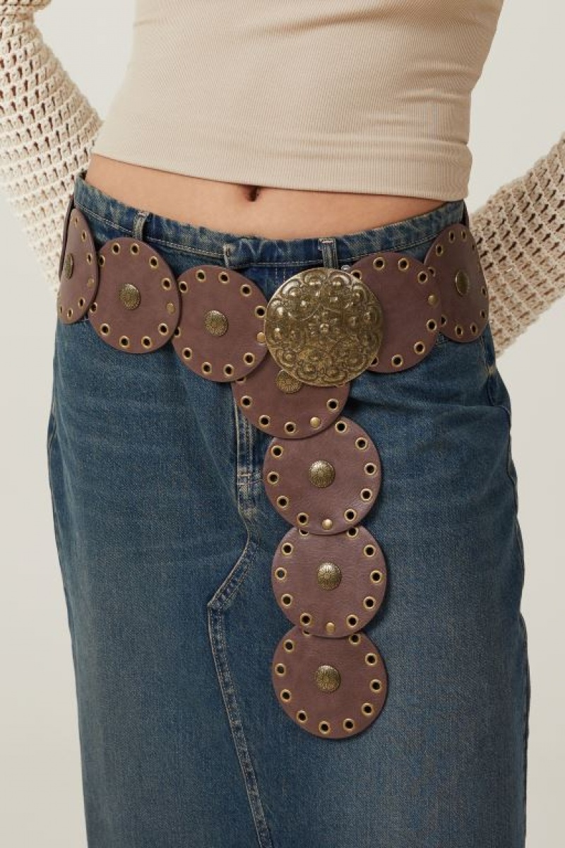 Cotton On Not My First Rodeo Women's Belts Brown / Gold | Oncjf2XjAHi