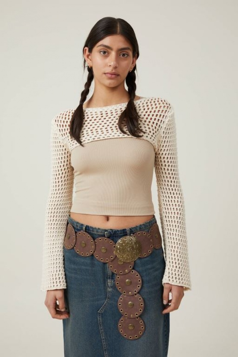 Cotton On Not My First Rodeo Women\'s Belts Brown / Gold | Oncjf2XjAHi
