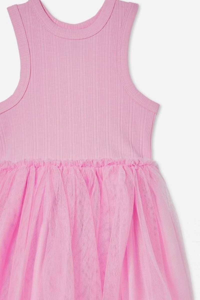 Cotton On Nova Up Girls' Dress Pink | PuGjX02qFad