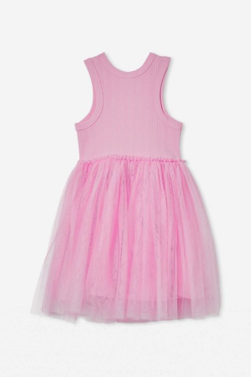 Cotton On Nova Up Girls' Dress Pink | PuGjX02qFad