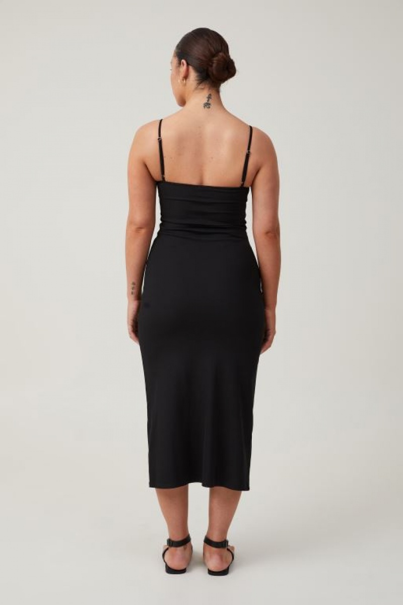 Cotton On Olivia Women's Maxi Dress Black | Im3rDqO818N