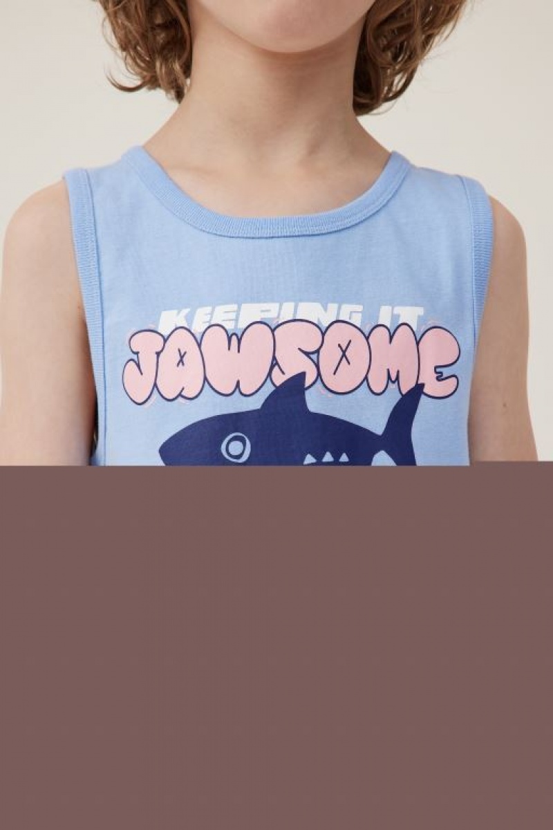 Cotton On Olsen Boys' T Shirts Blue | YBIiHKRMUsk