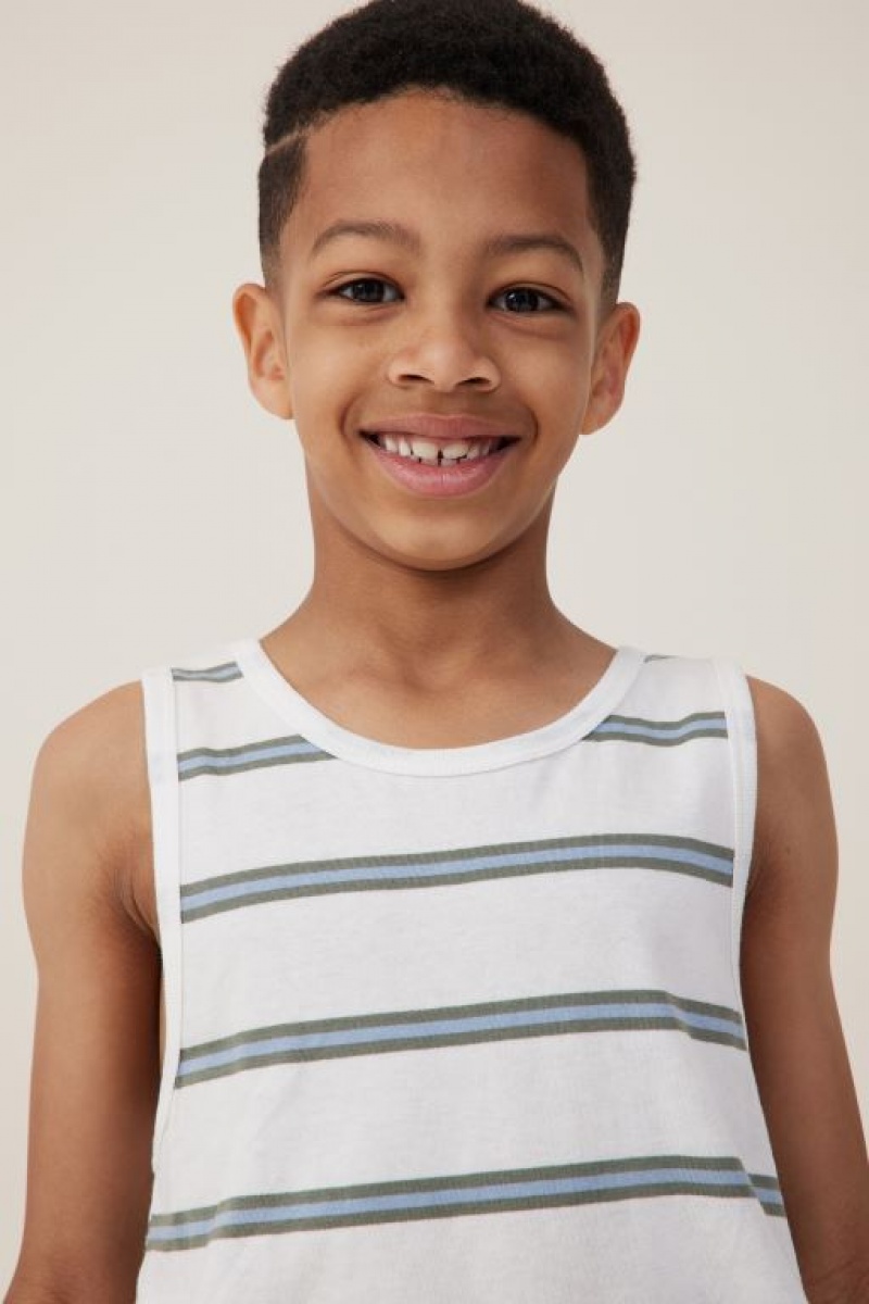 Cotton On Olsen Boys' T Shirts Light Yellow Stripes | b71mh8qXDxf