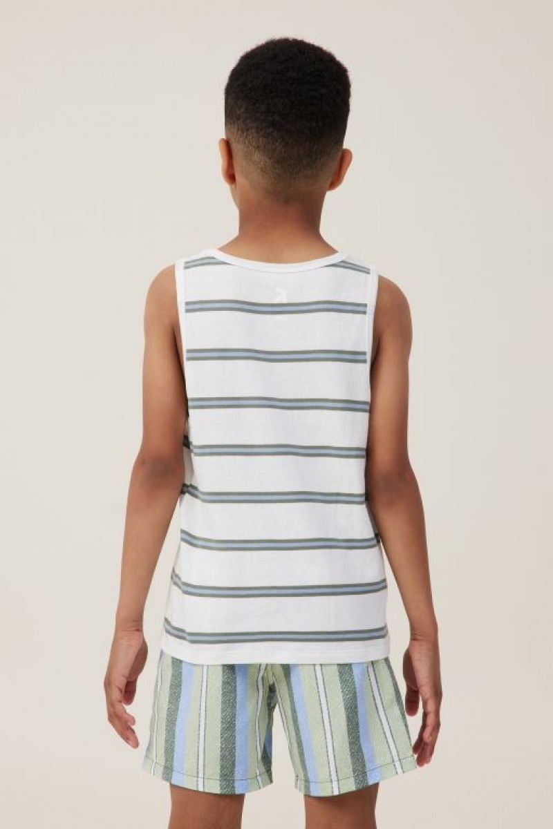 Cotton On Olsen Boys' T Shirts Light Yellow Stripes | b71mh8qXDxf