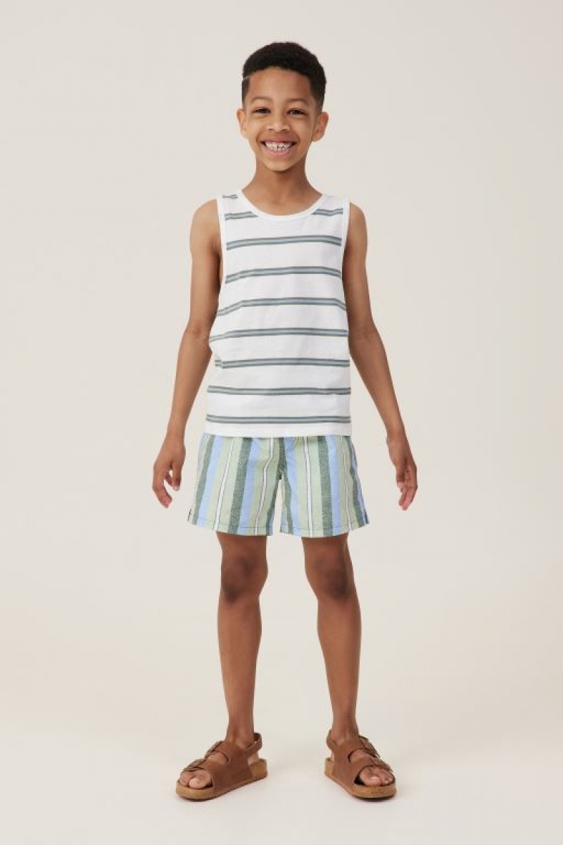 Cotton On Olsen Boys' T Shirts Light Yellow Stripes | b71mh8qXDxf