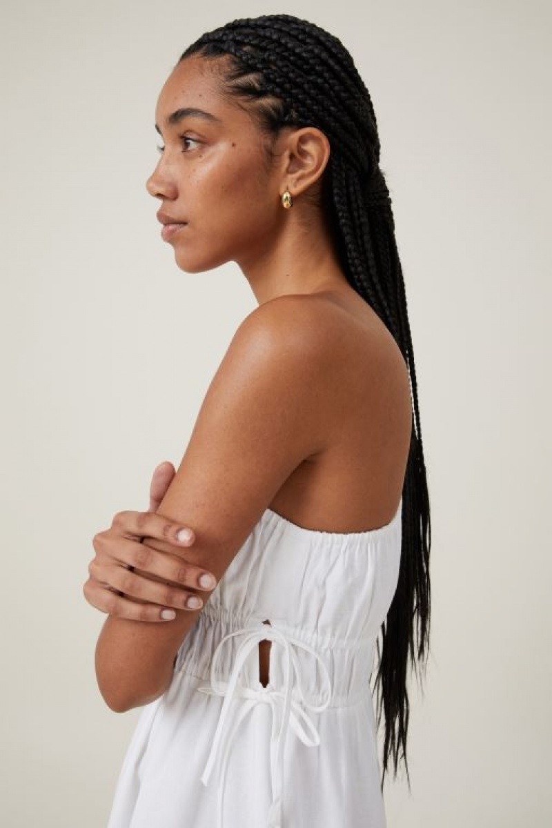 Cotton On One Shoulder Women's Maxi Dress White | xGgsNbmuIb2