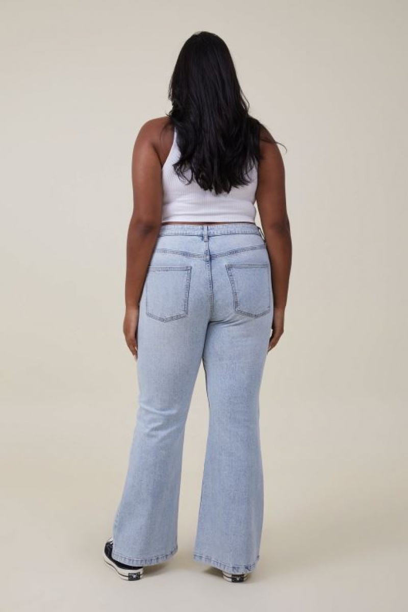 Cotton On Original Flare Jean Women's Pants Blue | rGlCDte7w6n