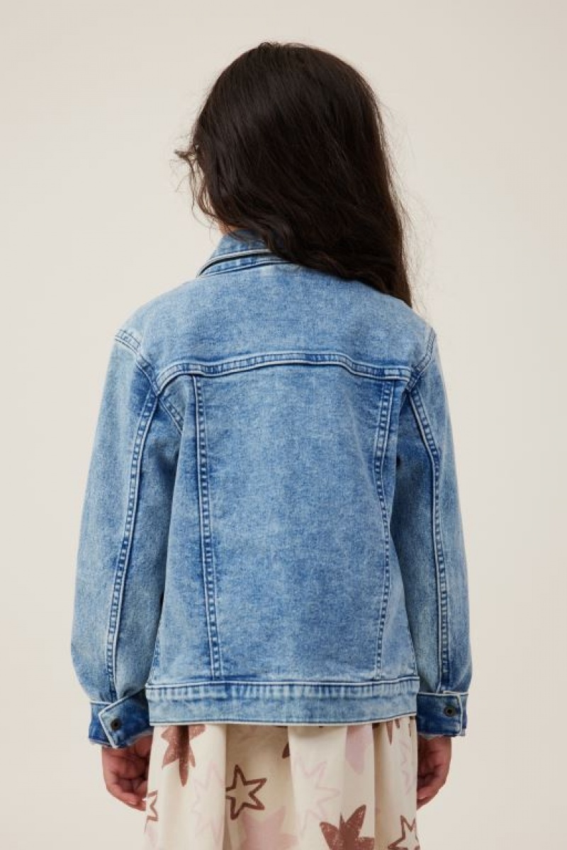 Cotton On Oversized Denim Boys' Jackets Blue | oNpBk3NfOOX