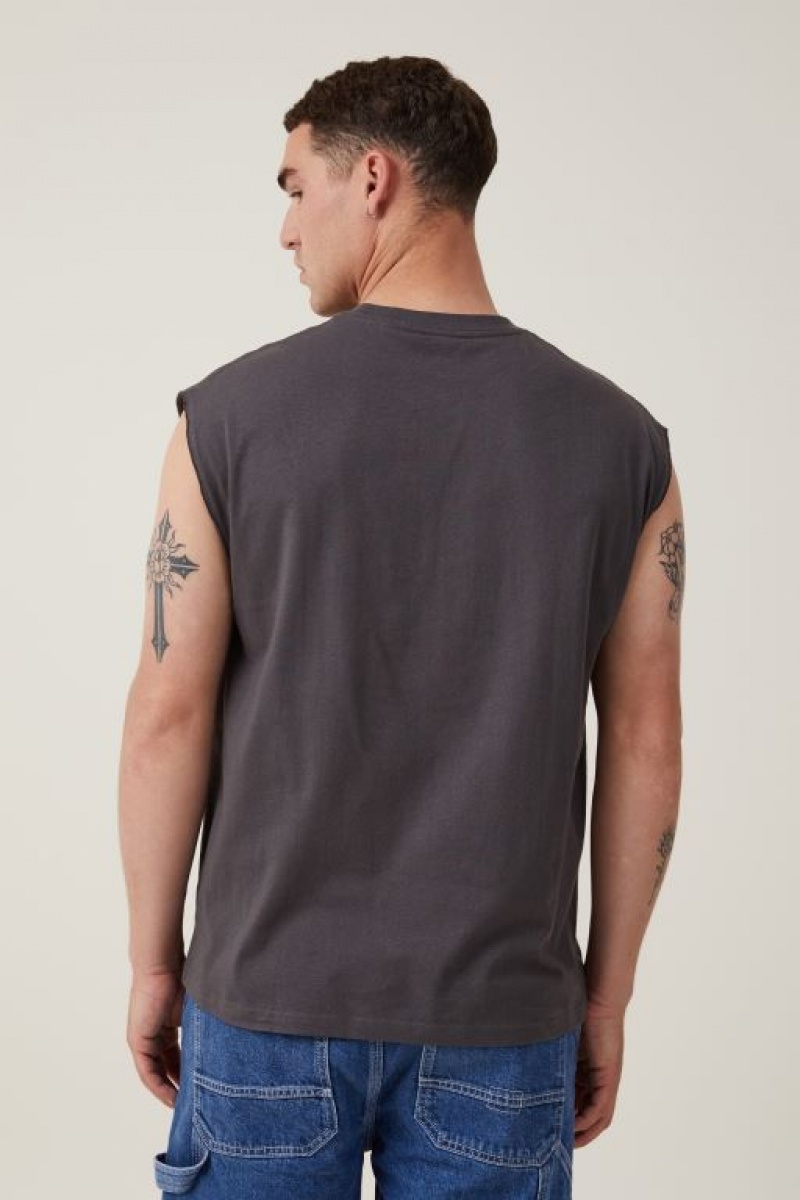 Cotton On Oversized License Muscle Men's Graphic T-Shirts Lcn | wjID2AlMmgv