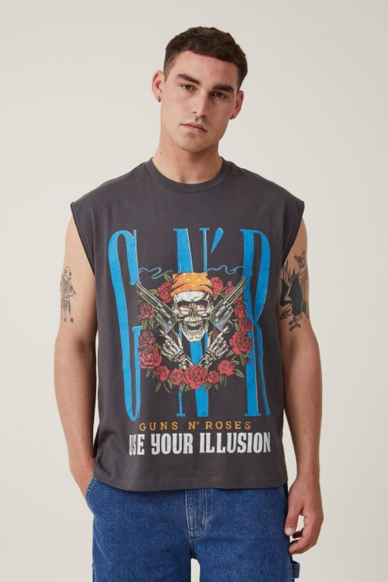 Cotton On Oversized License Muscle Men\'s Graphic T-Shirts Lcn | wjID2AlMmgv